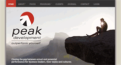 Desktop Screenshot of peakdevelopmentconsulting.com